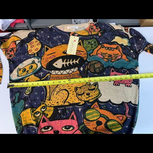 Purplish London Light Weight Top Tunic Sweater - Picture 5 of 13